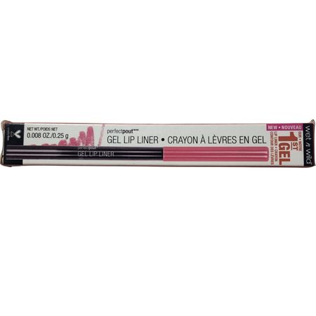 Wet n Wild Perfect Pout Gel Lip Liner 0.008 oz package displayed with product