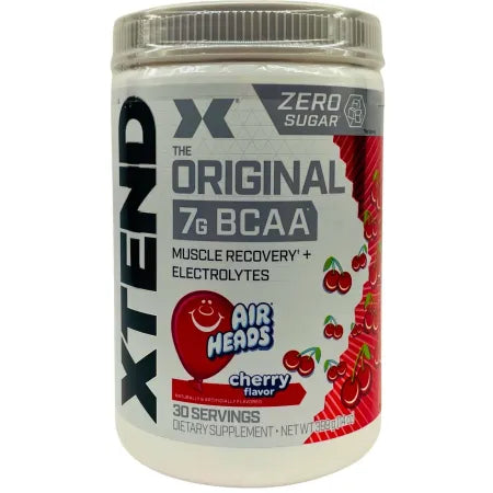 XTEND Original 7g BCAA Airheads Cherry Flavor 30 Servings (14 Oz) – New