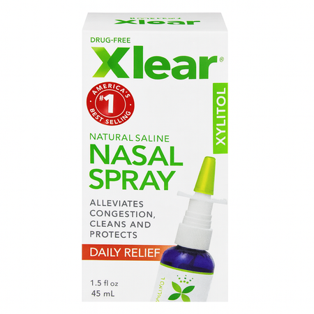 Xlear Natural Saline Nasal Spray with Xylitol 1.5 fl oz 1 Pack New