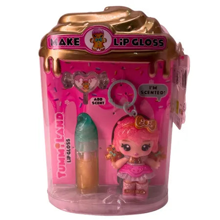Yummi Land Make Yummi Lip Gloss Gigi Gingerbread 1 Set New