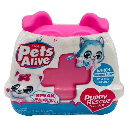 Zuru Pets Alive Puppy Rescue Surprise Talking Puppy – 1 Pack – New
