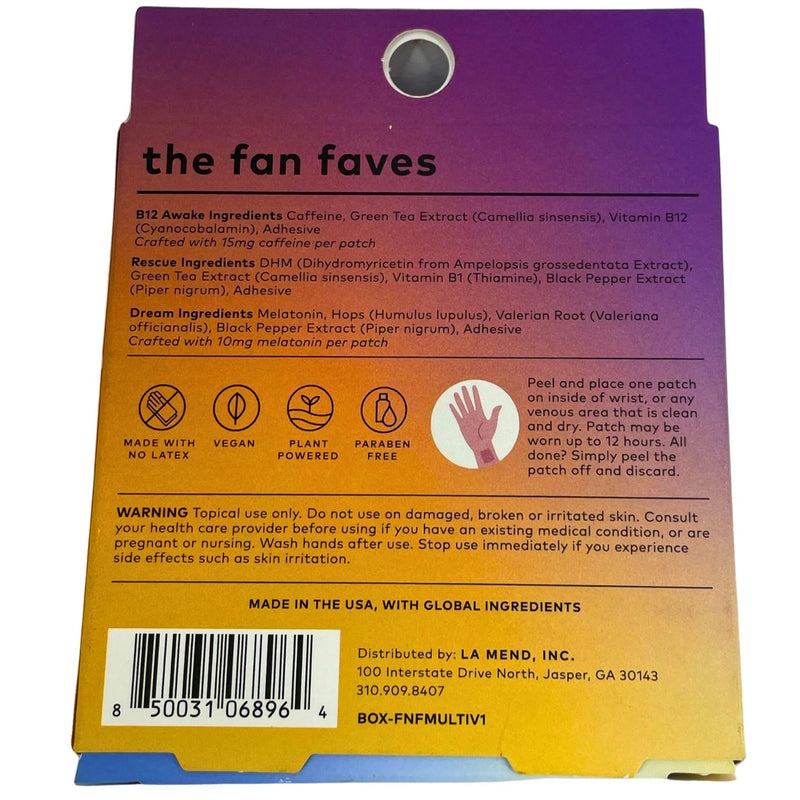 The Good Patch Fan Faves Wellness Patch Singles 5 Pack New
