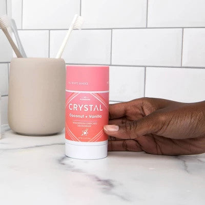 Crystal Magnesium Deodorant – Coconut Vanilla – Pack of 3 (2.5 oz each)