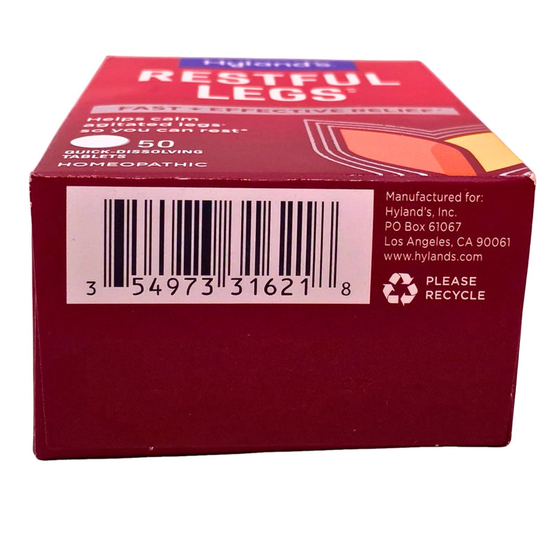 Hyland's Restful Legs Quick-Dissolving Tablets 50 Count 4 Pack New Exp 02/27