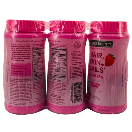 Nature’s Bounty Hair Skin & Nails Gummies 80 ct 3 Pack New