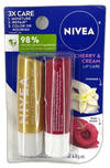 Nivea Cherry Cream Lip Care Untinted 12 Total Pack of 6 New