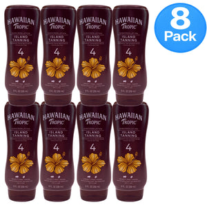 Hawaiian Tropic Island Tanning Sunscreen Lotion SPF 4 8 fl oz 8 Pack New