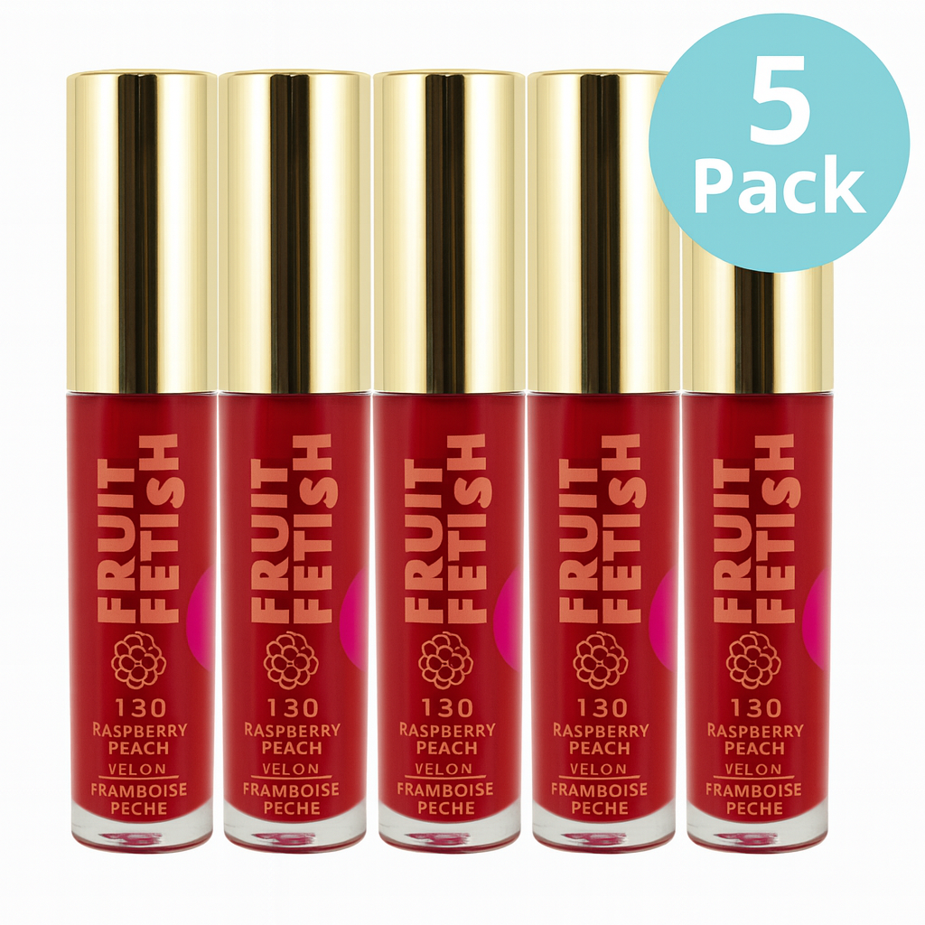 Milani Fruit Fetish Lip Gloss 130 Raspberry Peach 5 Pack New 1
