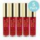 Milani Fruit Fetish Lip Gloss 130 Raspberry Peach 5 Pack New