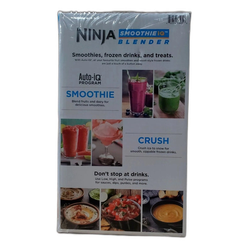 Ninja SMOOTHIEiQ 1400PW Blender 72oz XL Pitcher Auto-iQ Preset Black New