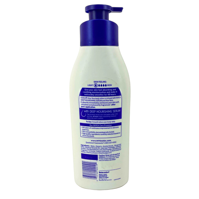 Nivea Aloe Vera Body Lotion 16.9 oz 3 Pack New