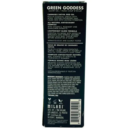 Milani Green Goddess Glow Oil Sativa Seed Oil 1oz (2 Pack) New