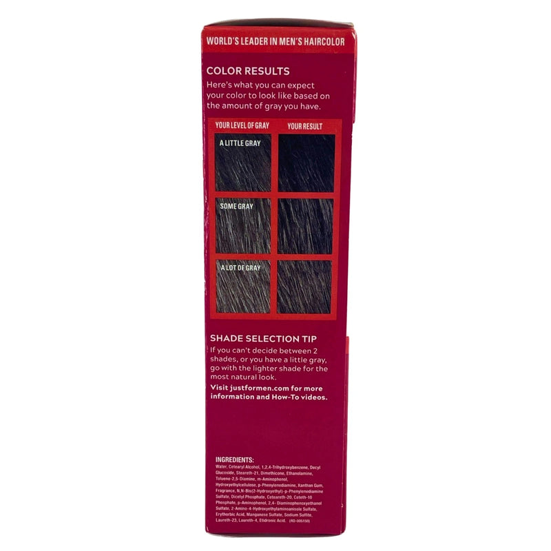 Just For Men Easy Comb-In Color Haircolor Darkest Brown A-50 Targeted Gray Cover
