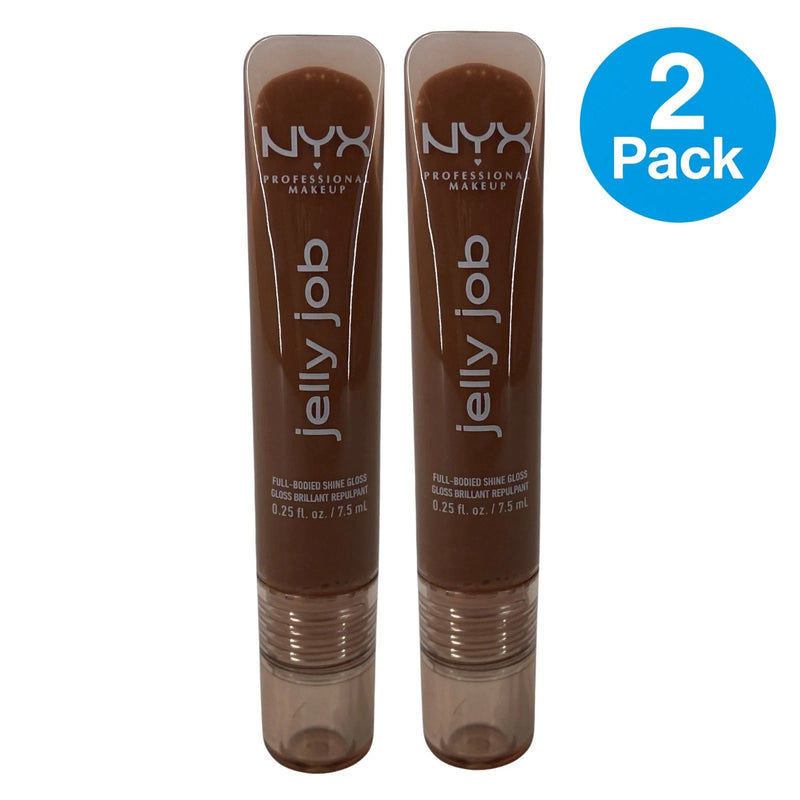 NYX Jelly Gloss Full-Bodied Shine Lip Gloss Toast N' Jelly 2 Pack New