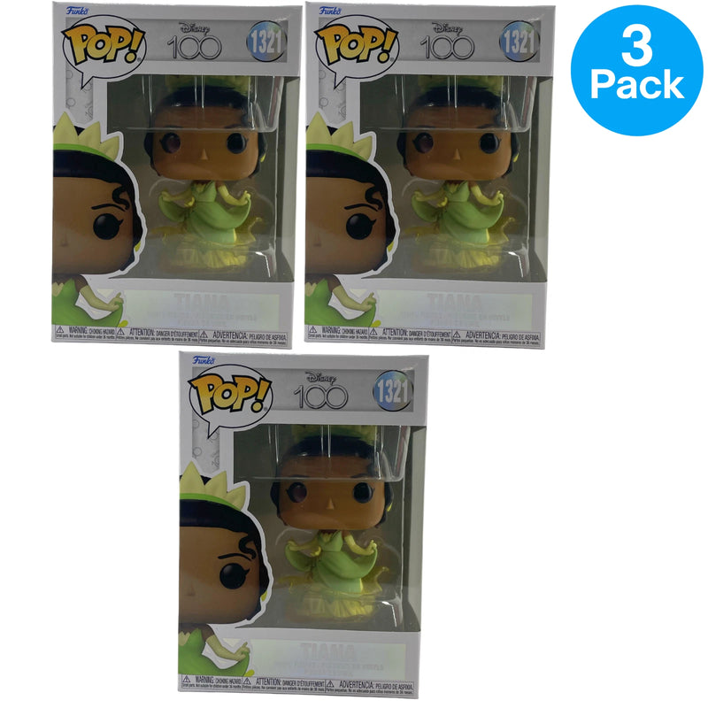 Funko POP! Disney 100 Tiana 1321 Vinyl Figure 3 Pack New