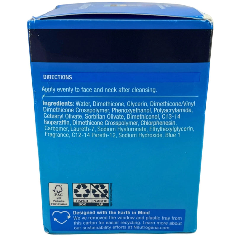 Neutrogena Hydro Boost Hyaluronic Acid Water Gel Facial Moisturizer 1.7 Oz 3 Pac