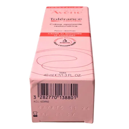 Avène Tolerance Control Soothing Cream 1.3oz 1 Pack New Exp 11/2027