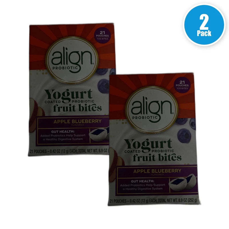 Align Probiotic Yogurt Coated Fruit Bites 42 Total Exp 01/27 Pack of 2 New