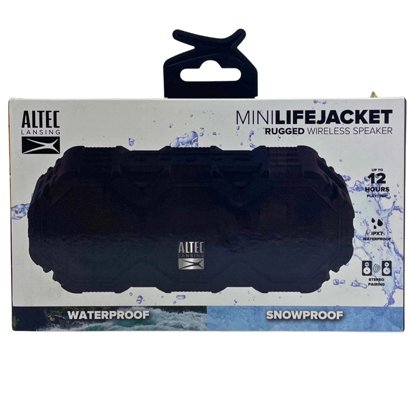 Altec Lansing Mini LifeJacket Rugged Wireless Speaker Black New