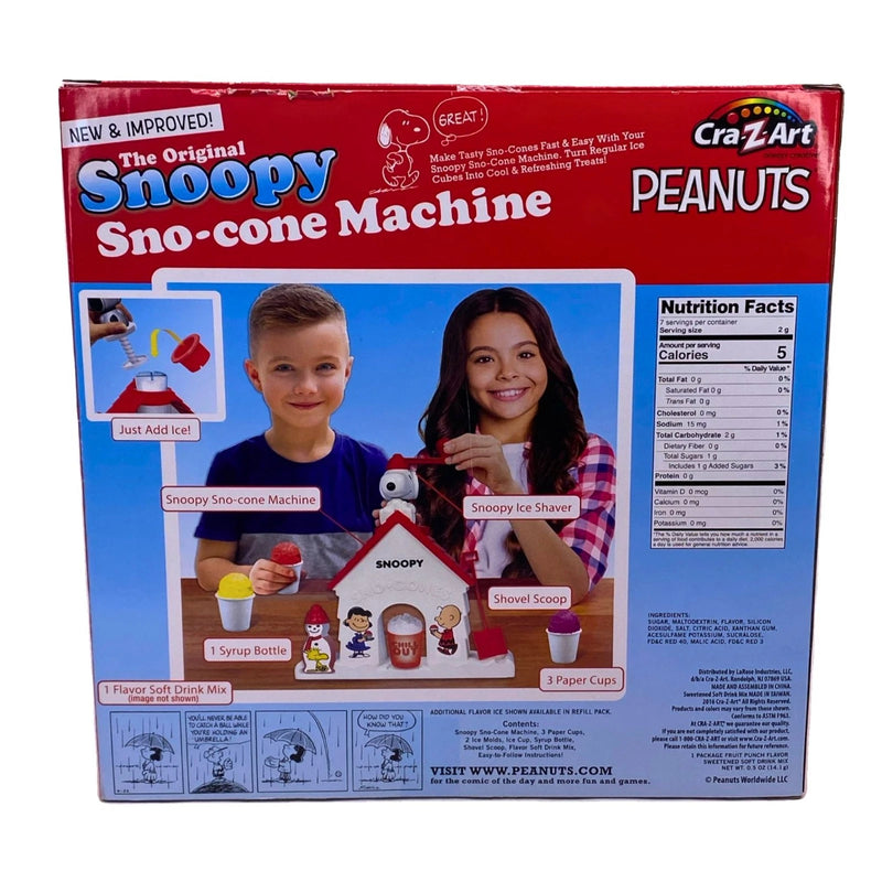 Cra-Z-Art The Original Snoopy Sno-cone Machine Peanuts Retro Toy 2 Pack Bundle