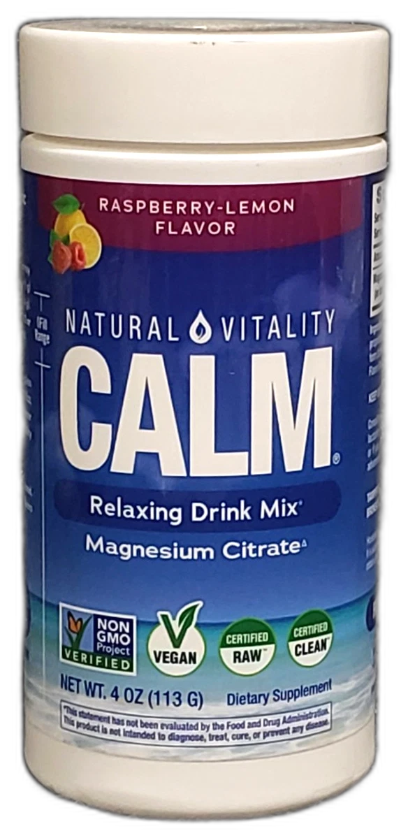 Natural Vitality Magnesium Citrate Glycinate Powder 4oz Exp 04/28 Pack of 4 New