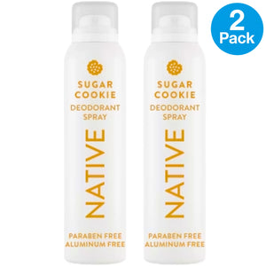 Native Sugar Cookie Natural Body Spray Deodorant 3.5 oz 2 Pack New