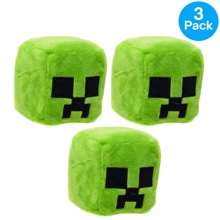 Minecraft Creeper Plush Toy Small 3 Pack Mattel New