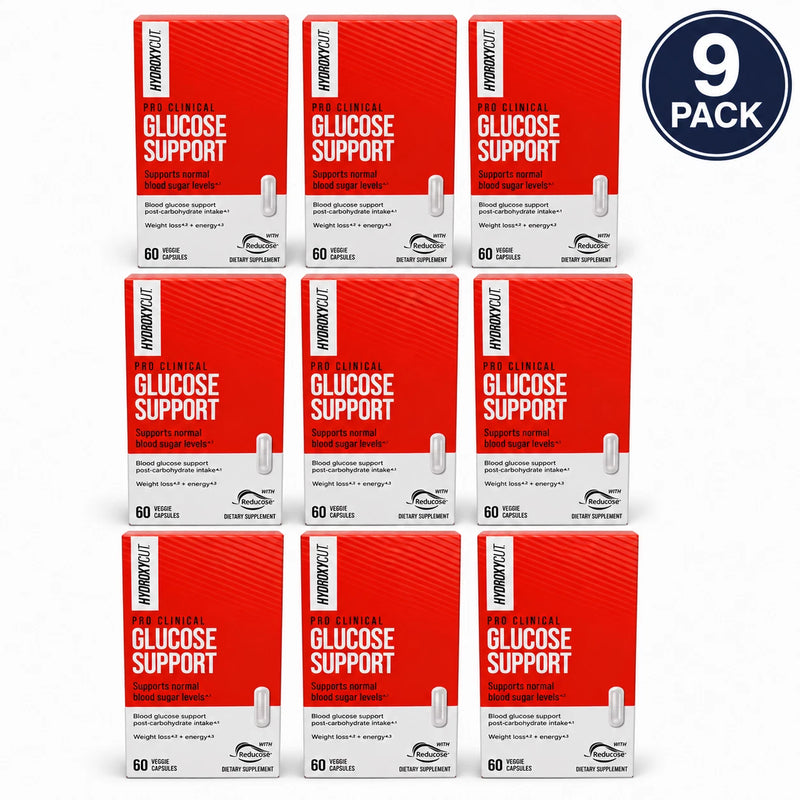 Hydroxycut Pro Clinical Glucose Support Reducose Blood Sugar 9 Pack Exp: 01/27