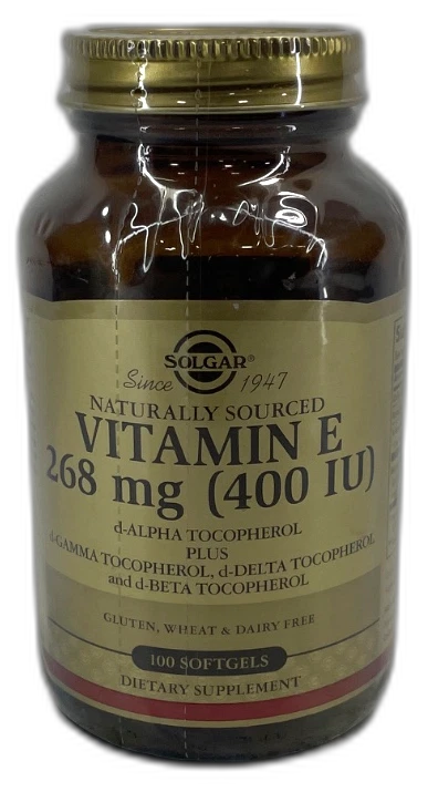 Solgar Vitamin 268 400 Tocopherol Mixed 100ct 200 Total Exp 07/27 Pack of 2 New