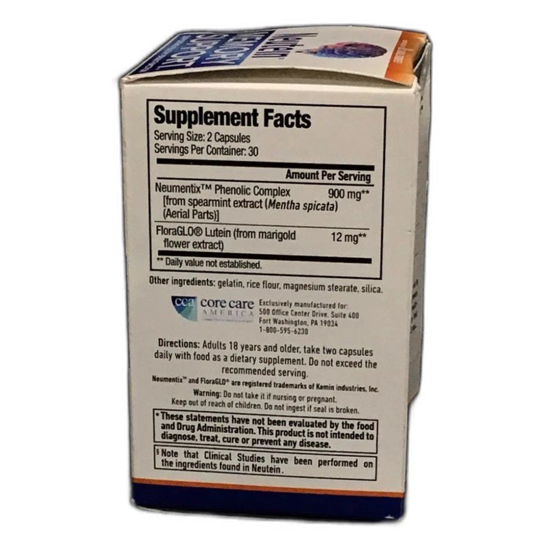Neutein Naturally Improve Attention Memory Loss Support 60 Ct Exp 02/27 New