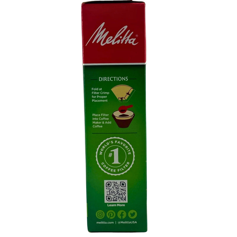 Melitta Natural Brown #4 Cone Coffee Filters Brews Rich Flavorful Coffee 100 Cou