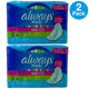 Always Maxi Pads Size 2 Long Super All Day Protection 32 Count 2 Pack Bundle
