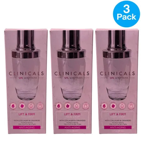 pa Scriptions Clinicals Lift & Firm Facial Serum 1.7 oz 3 Pack New
