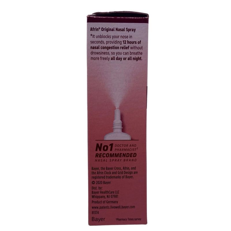 Afrin Original Nasal Spray 0.5 fl oz 5 Pack New