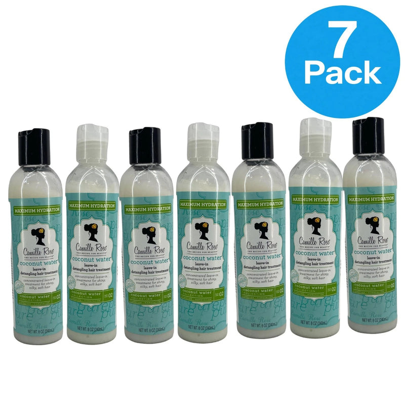 Camille Rose Coconut Water Leave-In Detangling Hair Treatment 8 oz 7 Pack New