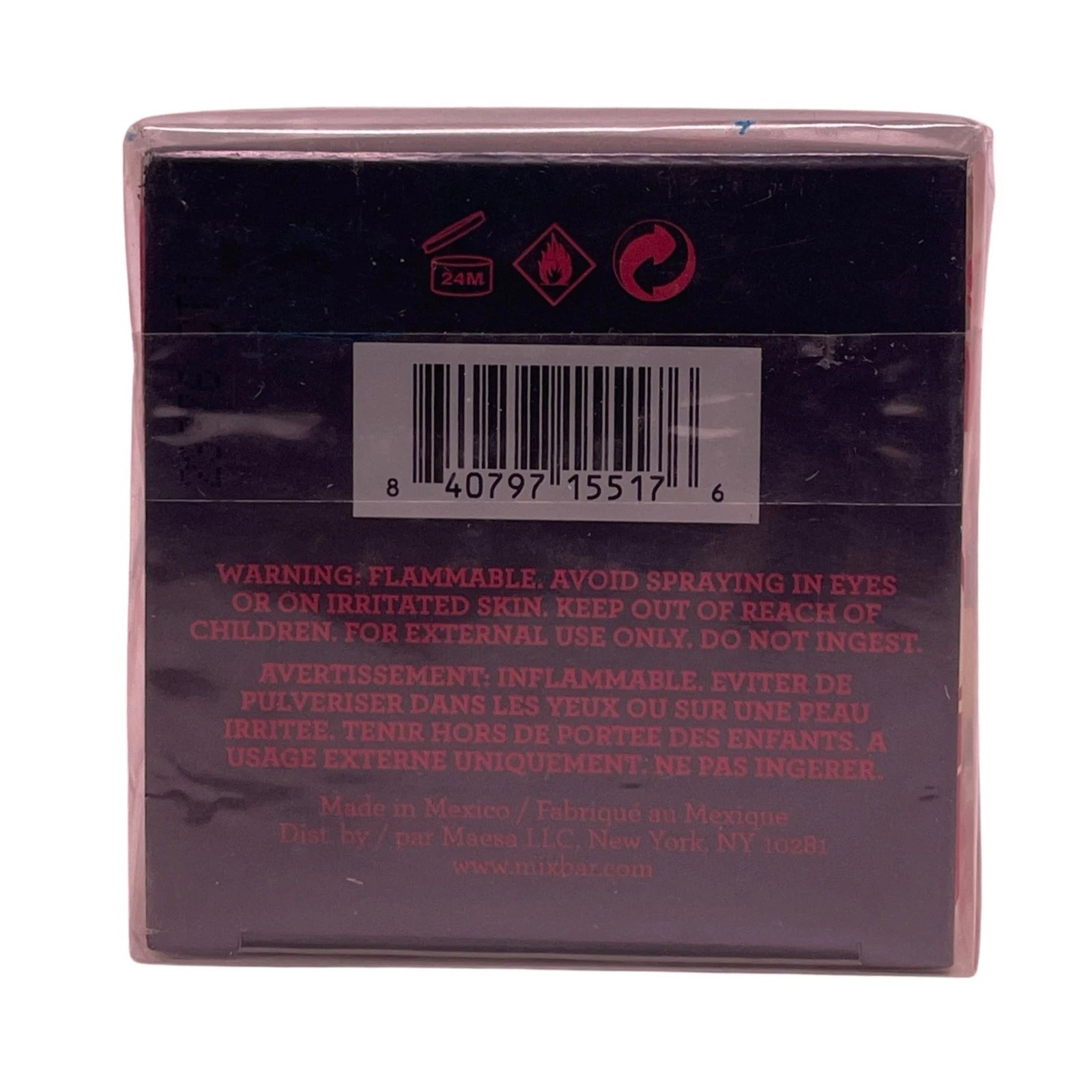 Mix Bar Sparkling Hibiscus EDP 1.7oz 50mL 3 Pack New