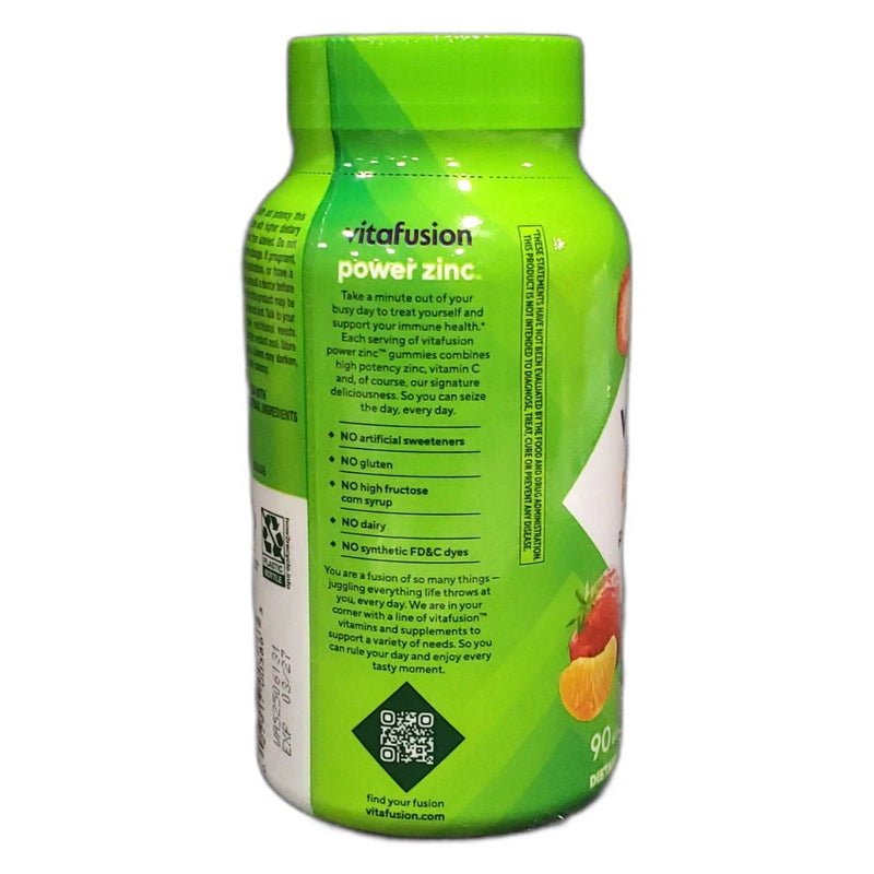 Zinc Gummy 90 Count Immune Support Daily Exp 03/27 Pack of 2 New