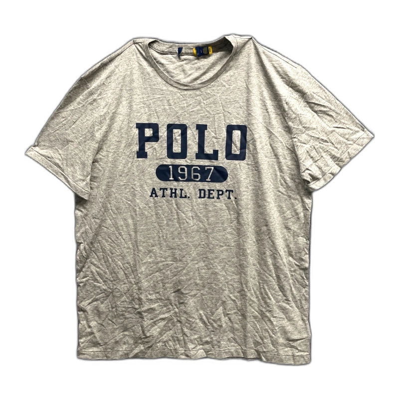 Polo Ralph Lauren Mens L Gray 1967 Athletic Logo Graphic Tee