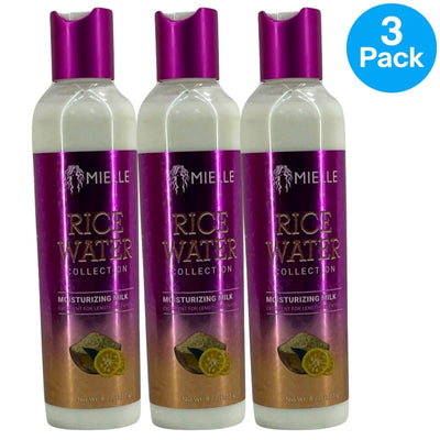 Mielle Organics Rice Water Collection Milk Yuzu Safflower Oil 3 Pack New