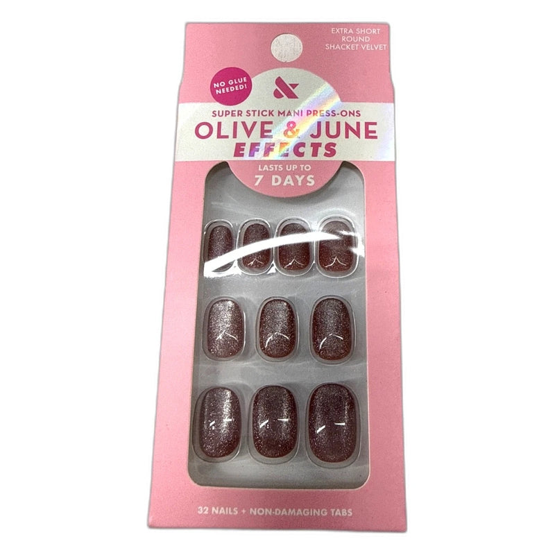 Effects Super Stick Press-On Nails Shacket Velvet Manicure Pack of 5 New