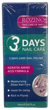 Rozino Days Nail Care Keratin Amino Nail Exp 01/29 Pack of 3 New