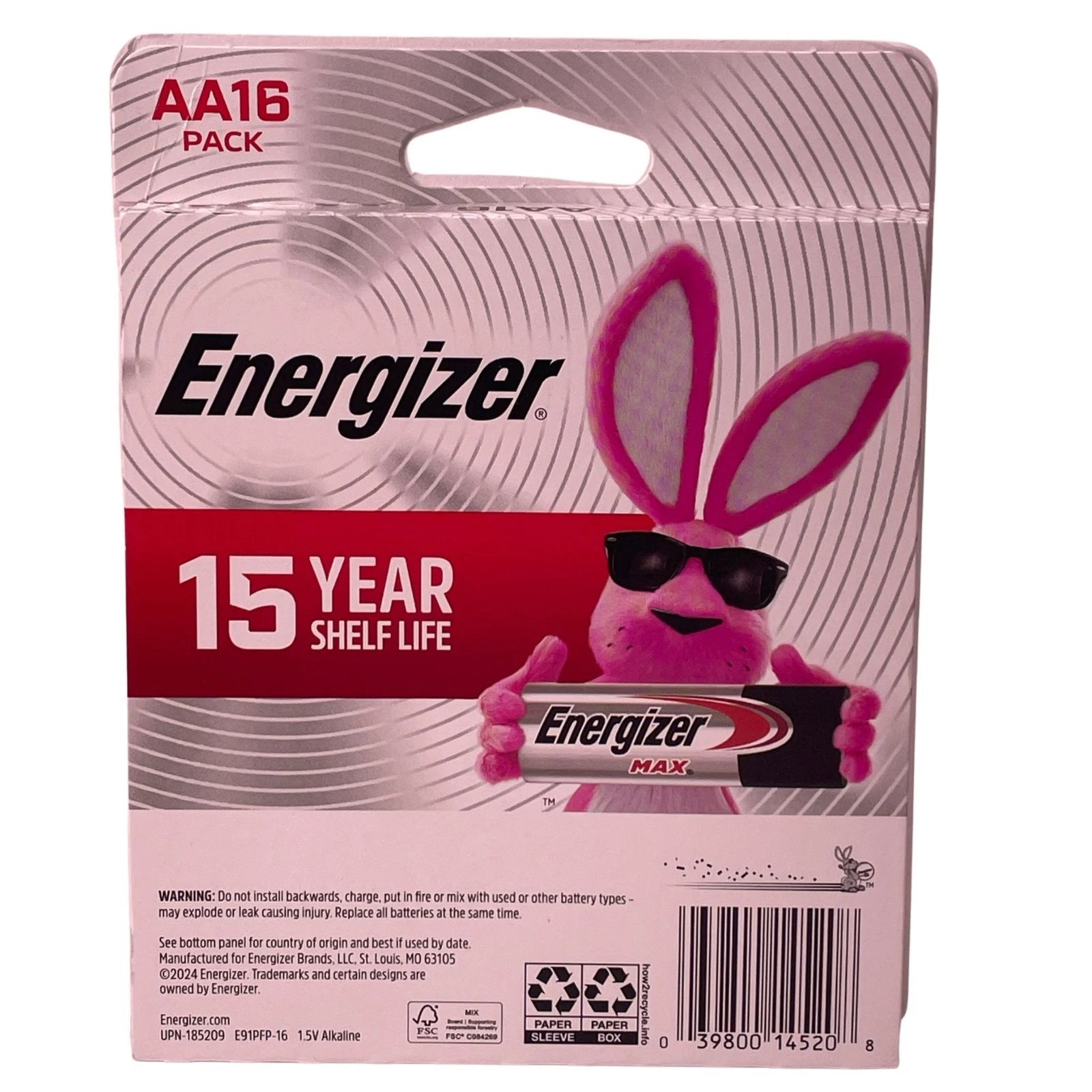 Energizer MAX AA16 Alkaline Batteries 2-Pack New 32 Total