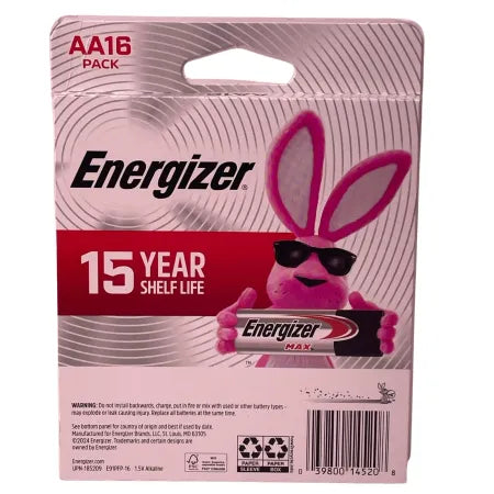Energizer MAX AA16 Alkaline Batteries 2-Pack New 32 Total