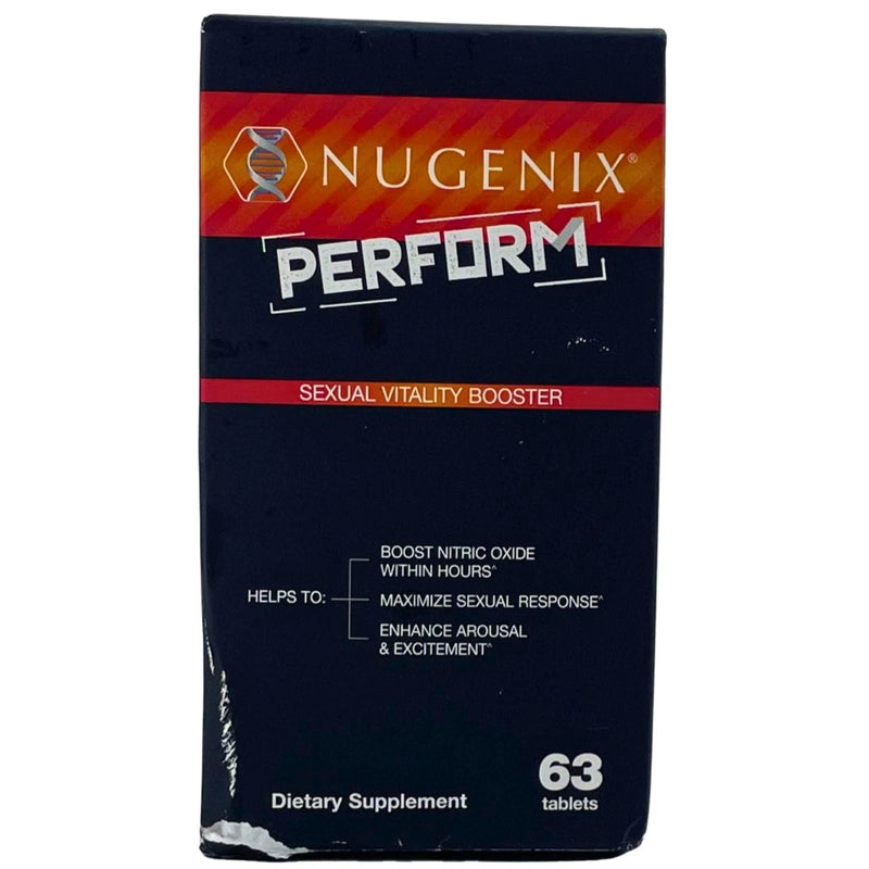 Nugenix Perform Sexual Vitality Booster Nitrosigine Maca 63ct 1 Pack Exp 09/27