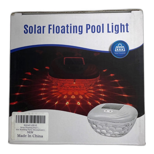 Pooldecor Floating Pool Lights Solar Powered LED White Outdoor Garden New