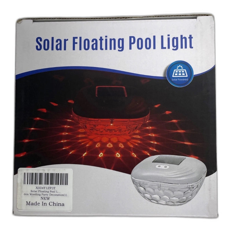 Pooldecor Floating Pool Lights Solar Powered LED White Outdoor Garden New