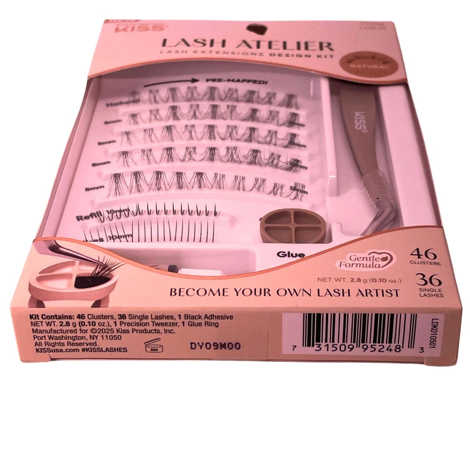 KISS Lash Atelier Extensions Design Kit Pre-Mapped Natural LDK01 3 Pack Bundle