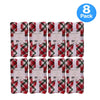 Christmas Plaid Cotton Dinner Napkins 18x18 in 8 Pack New
