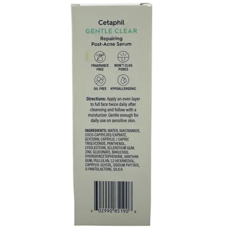 Cetaphil Gentle Clear Repairing Post-Acne Serum 1 oz 1 Pack New