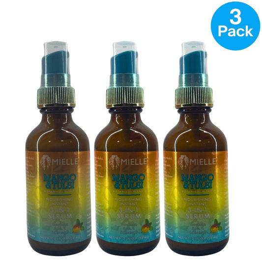 Mielle Mango & Tulsi Nourishing Instant 3-in-1 Serum 2 fl oz 3 Pack New